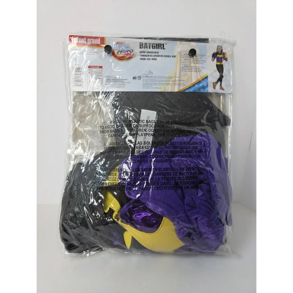 Halloween Costume DC Super Hero Girls Batgirl Child size Large New